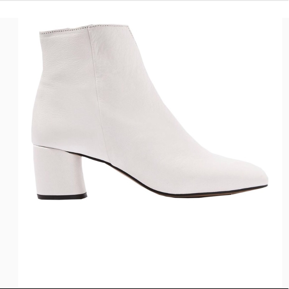 Topshop White Booties